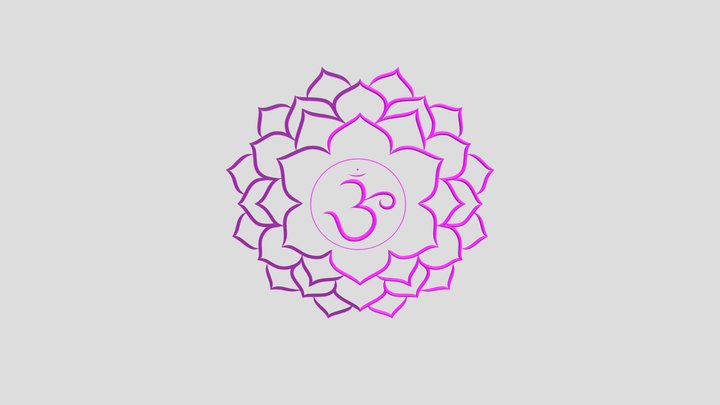 Sahasrara Symbole 3D 3D Model