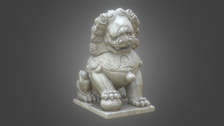 Chinese guardian lion (Foo dog) 3D Model