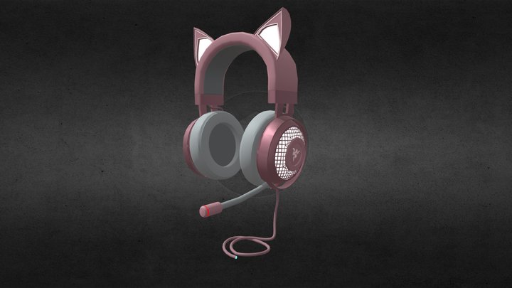 Razer Kraken Kitty Edition 3D Model