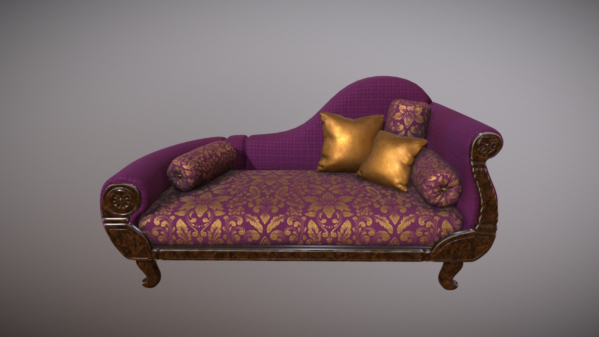 Gaudy Couch - Download Free 3D model by Alex Malan (@AlexMalan ...