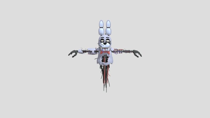 Shattered bonnie fnaf 2 variacion 2 3D Model