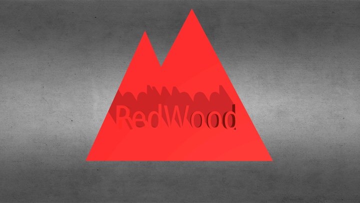 RedWood Logo 3D Model