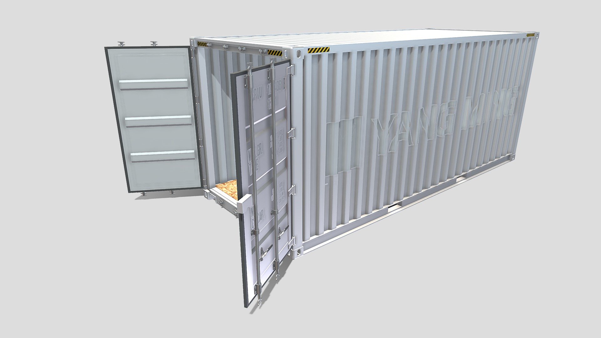 20ft Shipping Container Yang Ming — Sketchfab embed 3D viewer