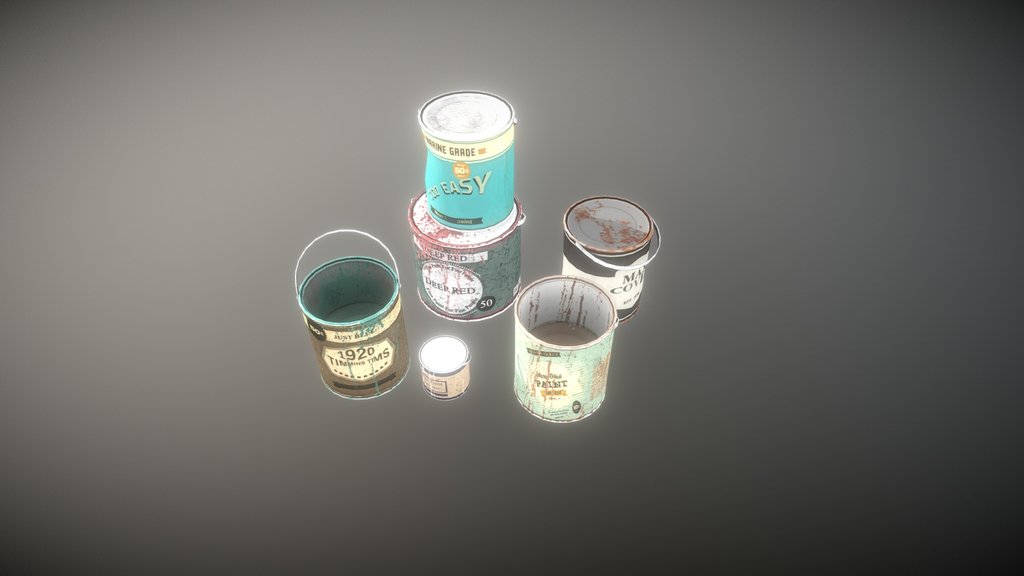 Paint Bucket | Game Ready 3D Prop