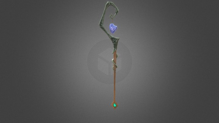 Magic Staff 3D Model