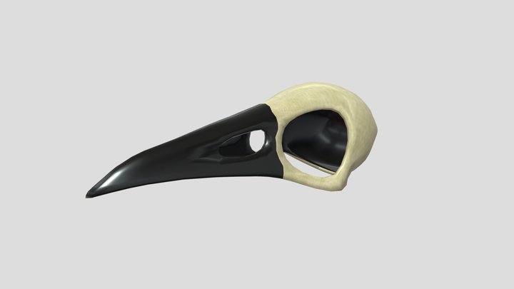 Bird Skull Helmet 3D Model