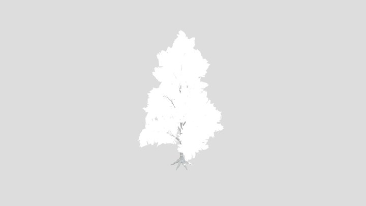 Callery Tree Low Poly – Modello 3D gratuito STL