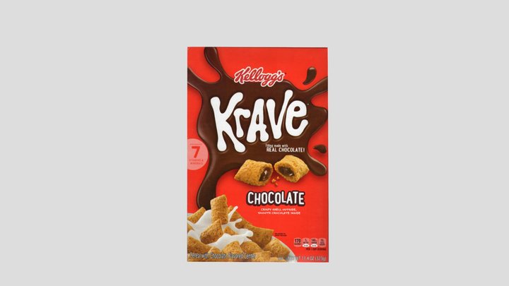 Kellogg's Krave Chocolate 3D Model