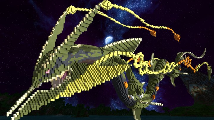 Shiny Mega Rayquaza - Download Free 3D model by Yo Boy