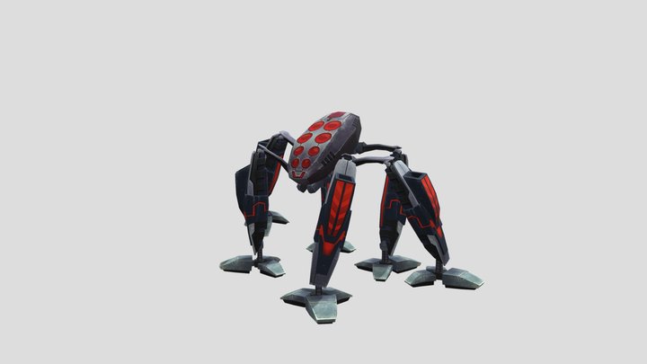 Spider Bot 3D Model