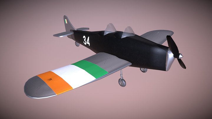Irish Magister M-14a Plane 3D Model