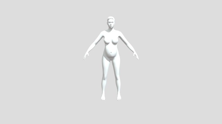 Caucasian Female 3D Model