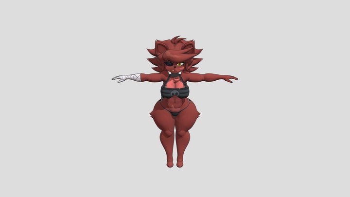 fexa with bikini 3D Model