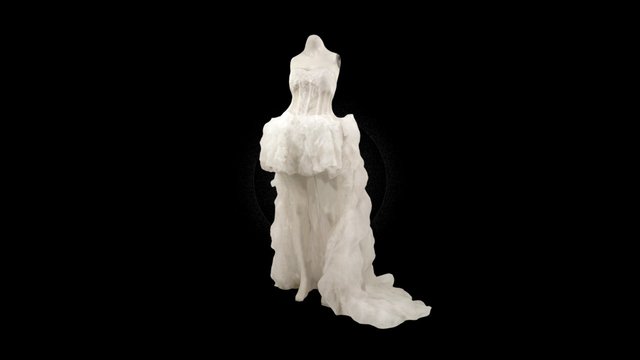 wedding dress 22 3D Model