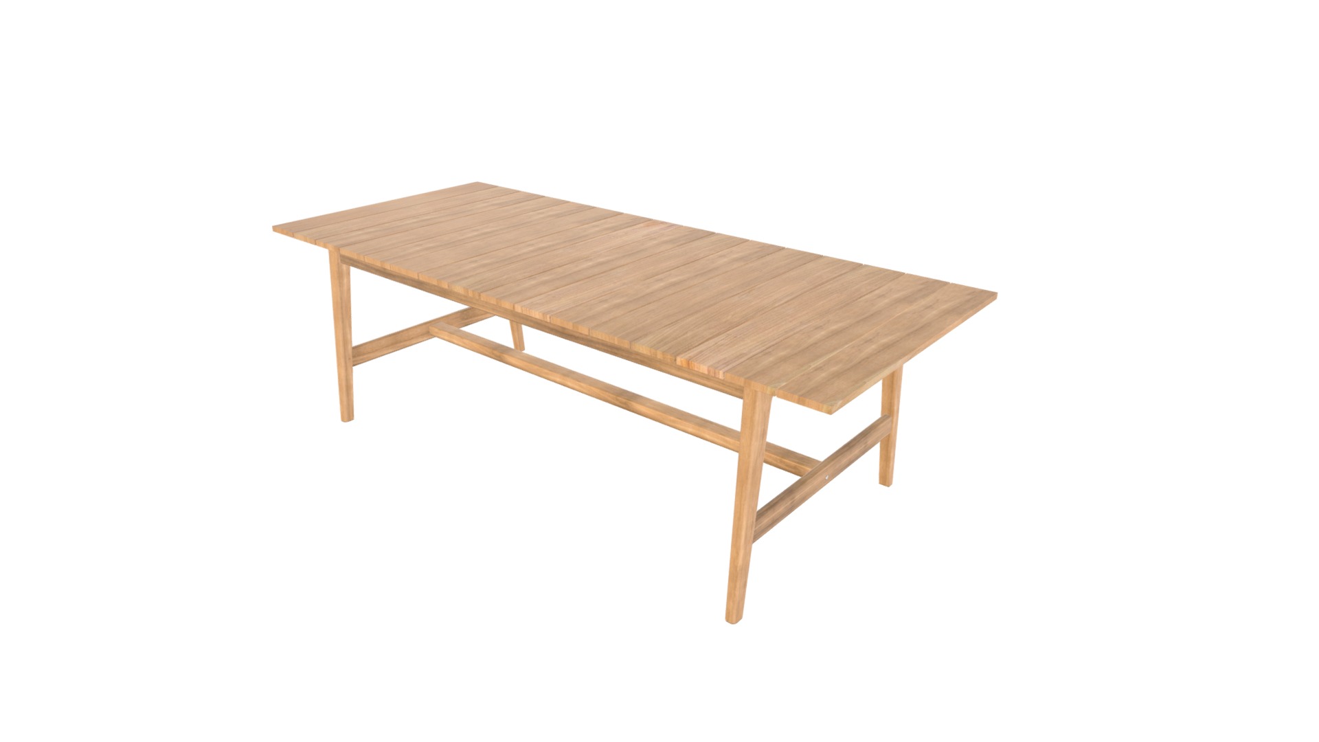 3D model Extension Table - This is a 3D model of the Extension Table. The 3D model is about a wooden table with legs.