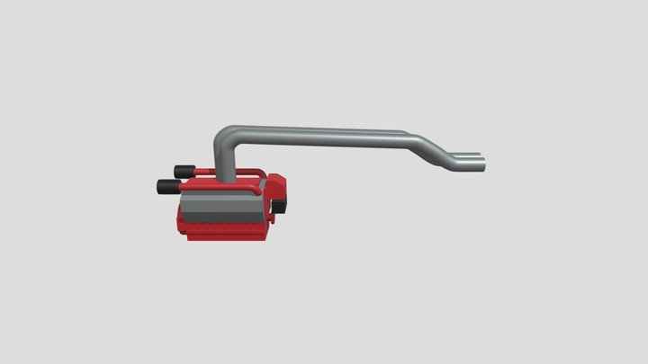 Marine Diesel Engine 3D Model