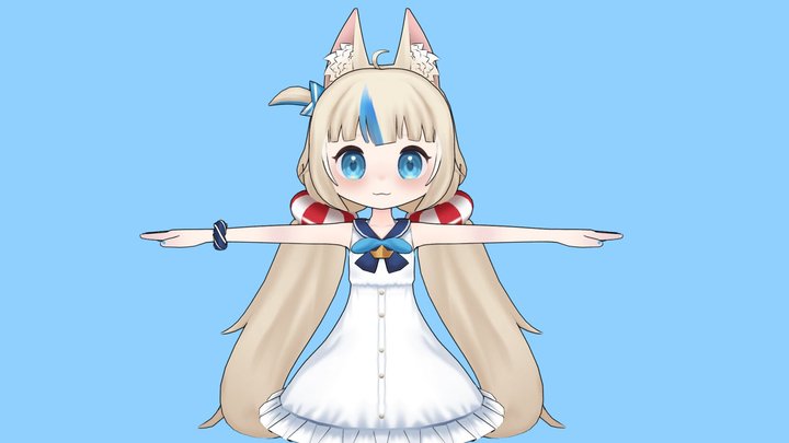 samekosaba Fan Model 3D Model