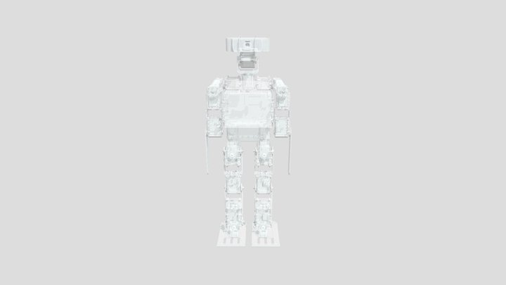 Biped Robot 3D Model