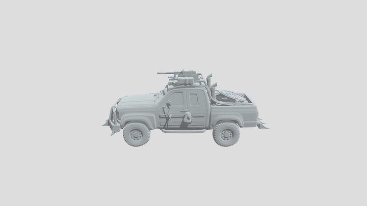 Desert Raider War Rig 3D Model