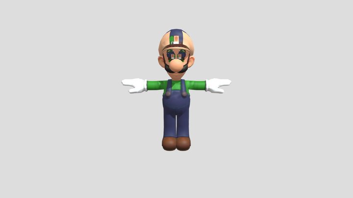 luigi Walking 3D Model