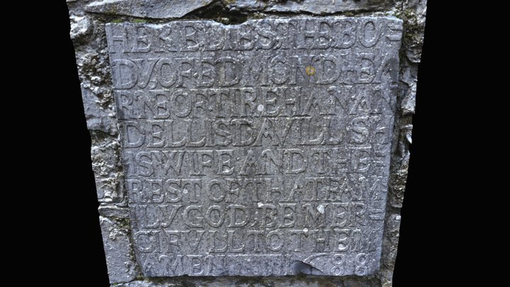 Portumna Abbey Wall Monument (GA127-019008-) – Modello 3D gratuito STL