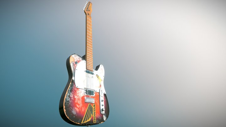 Jonny Greenwood's guitar 3D Model