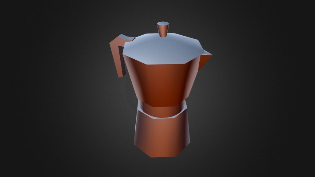 Cafetera — Sketchfab embed 3D viewer