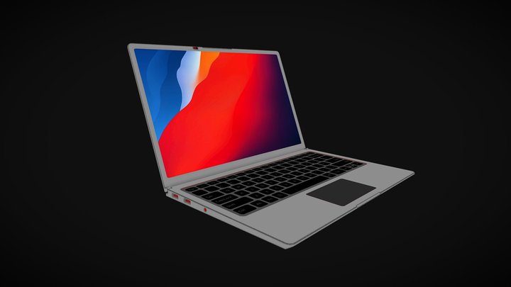 Game ready laptop model (UE) 3D Model