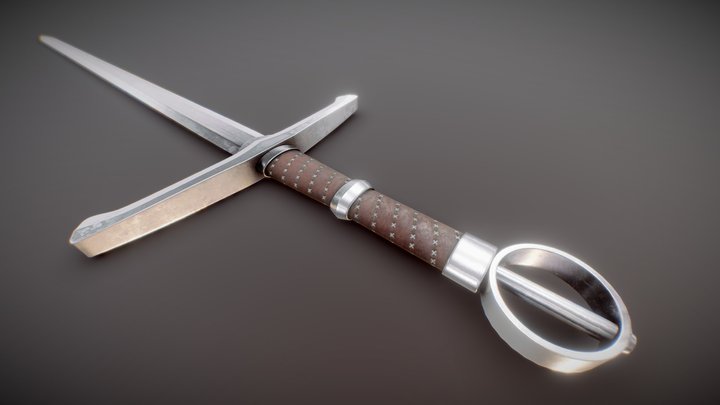 Medieval Sword 3D Model