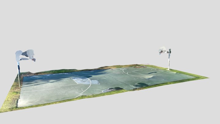 Basketball court at Hathaway Park 3D Model