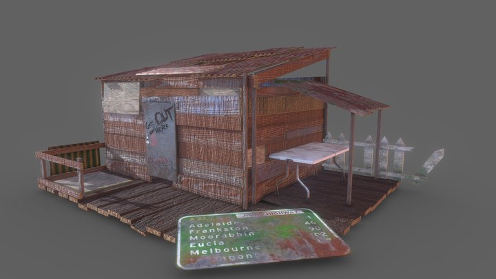 Post-Apoc House 3D Model