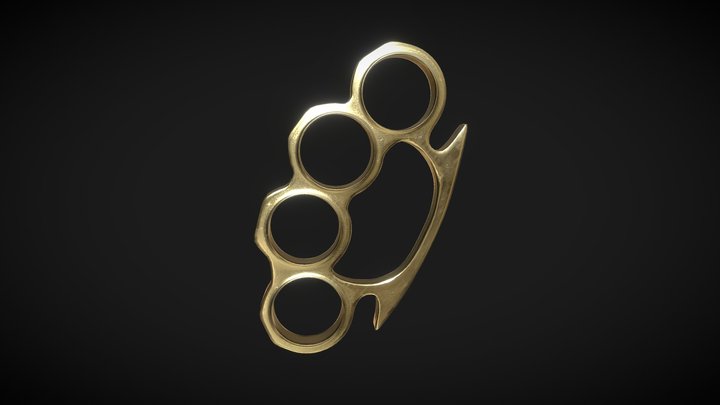 Spiked Silver Brass Knuckles 3D Model - TurboSquid 1472437