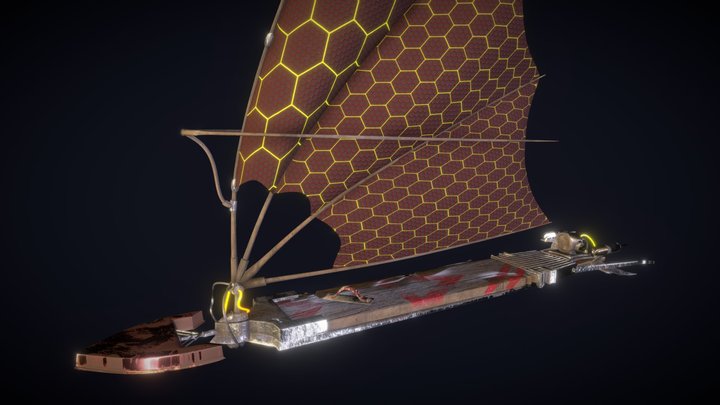 Jim Hawkins´ Solar surfer 3D Model