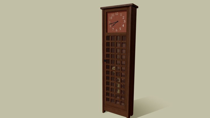 Stickley hall clock 3D Model
