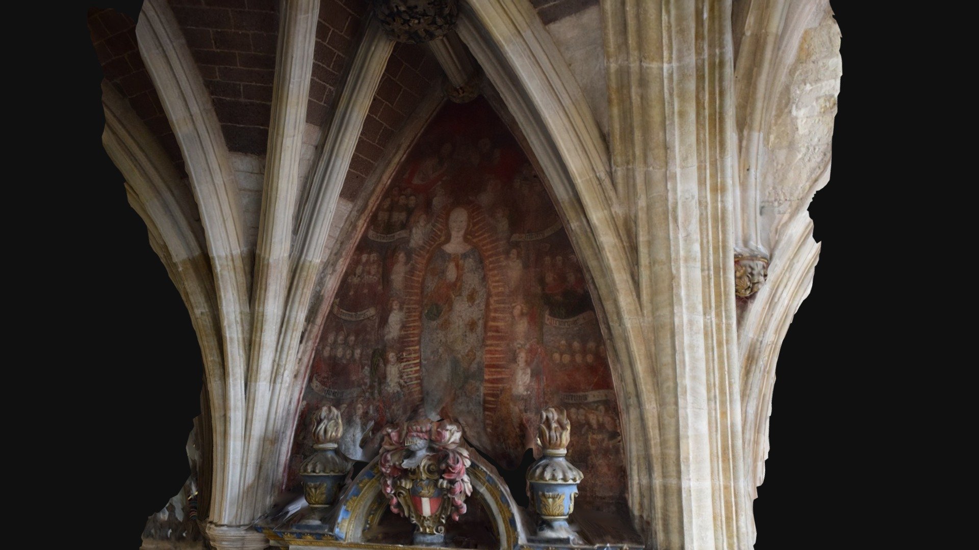 Exeter Cathedral Wall Painting Download Free 3D model by Connor