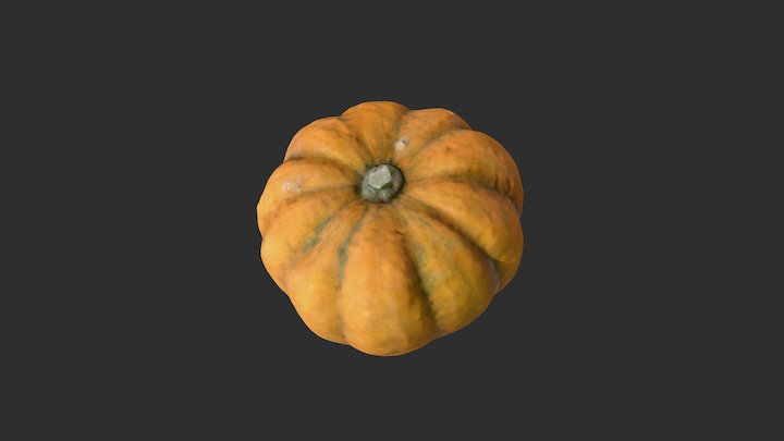 Quad version Pumpkin – Free 3D Model STL