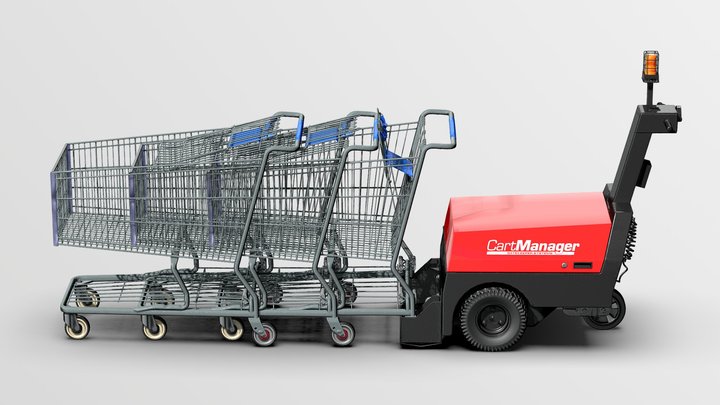 Shopping Cart Carrier Manager Collection 2022 3d 3D Model
