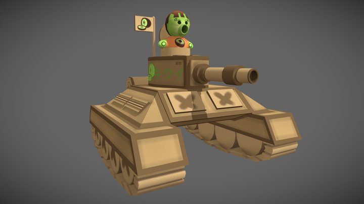 Kiwi Octopus Tank 🥝 3D Model