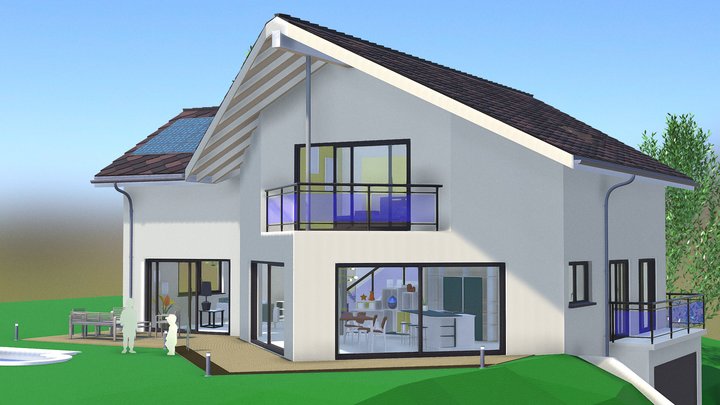 Villa Clos de la Fontaine 3D Model