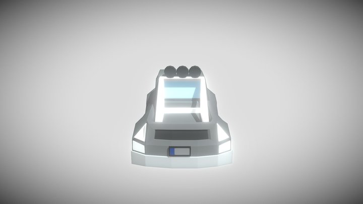 Low Poly Pick Up Truck 3D Model
