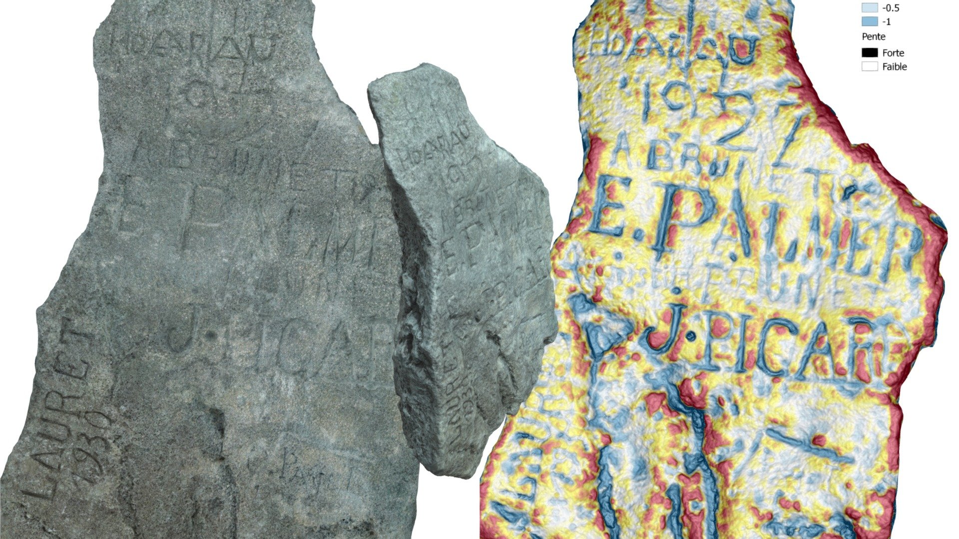 Pierre gravée n°5, Caverne des Lataniers