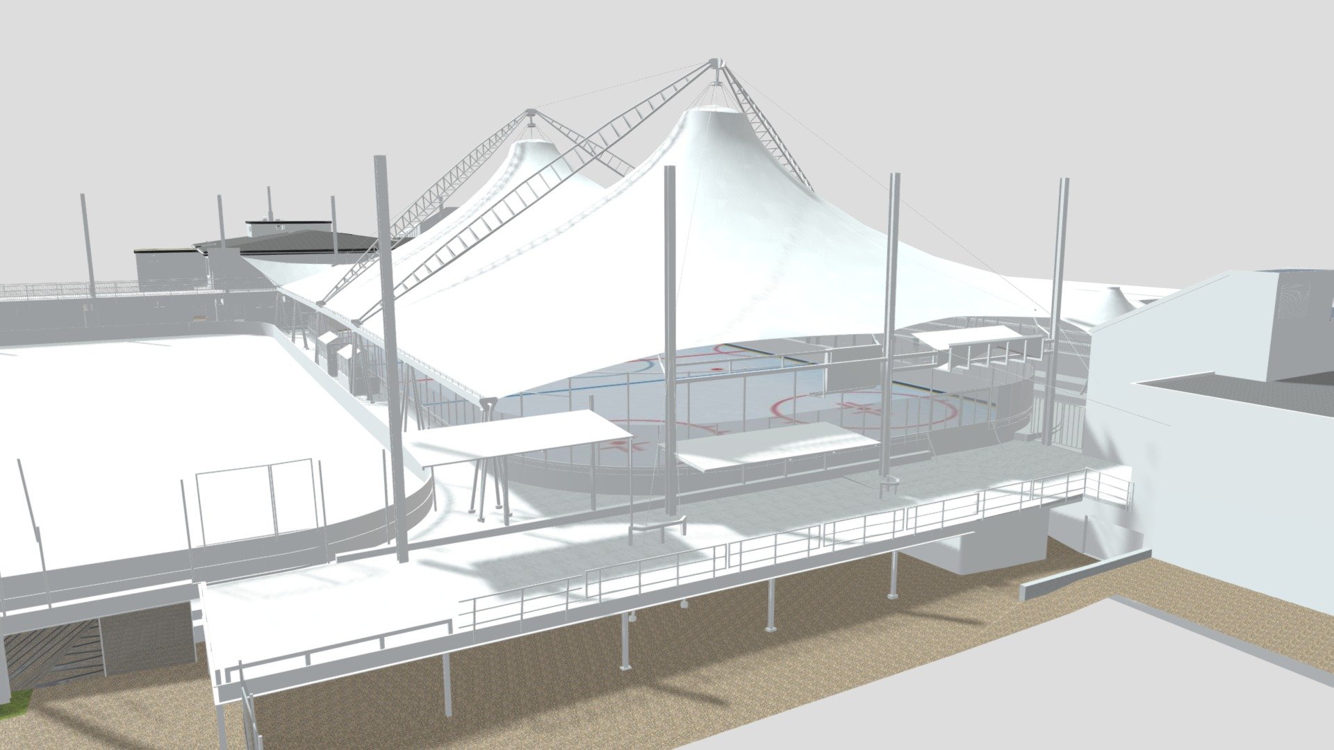 Dielsdorf ZH, Umbau Sportpark Erlen — Sketchfab embed 3D viewer