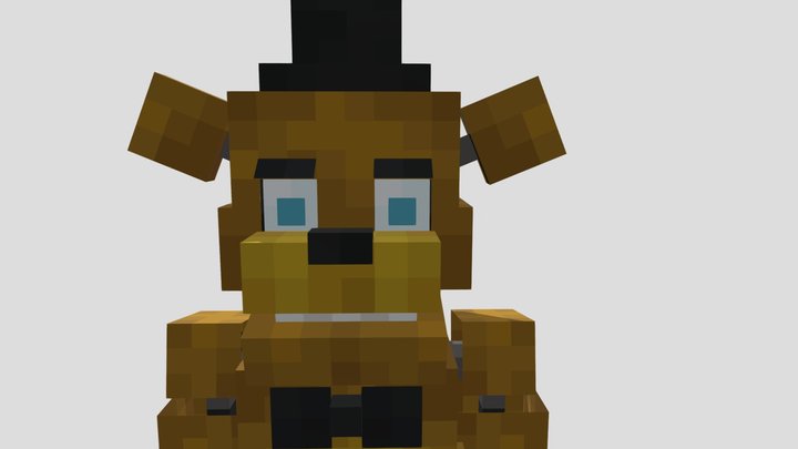 Minecraft_golden_freddy_normal_eyes_fnaf 3D Model