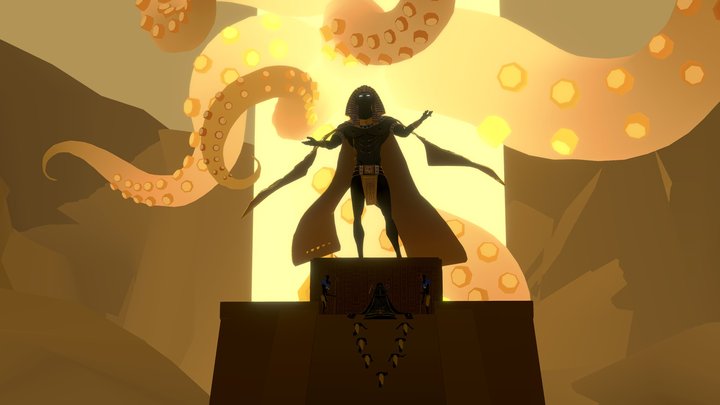 The Black Pharaoh 3D Model