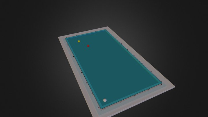 Pool Table for Interactive_v4 3D Model