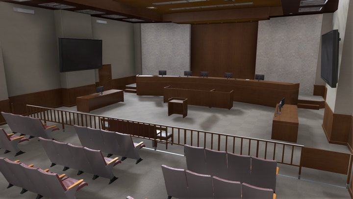 Lost Judgement - Court 3D Model
