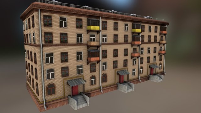 Old city building 3D Model