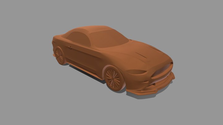 Ford Mustang 2019 3D Model