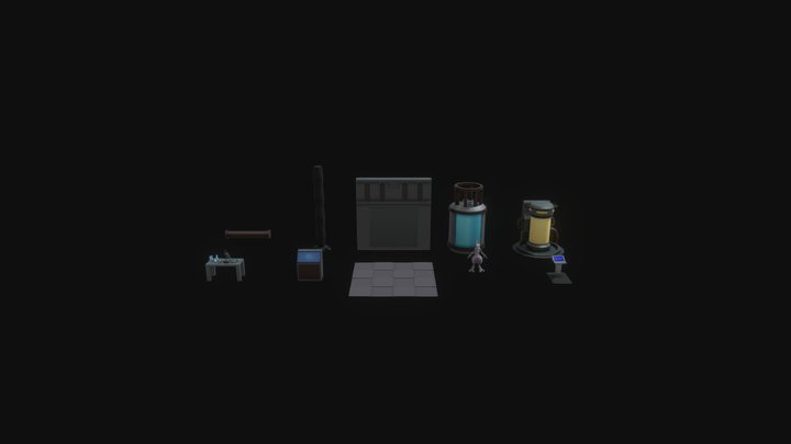 MewTwoSceneCollectionFinished 3D Model