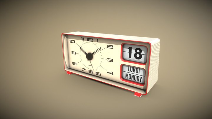 Desktop clock 19 of  20 3D Model